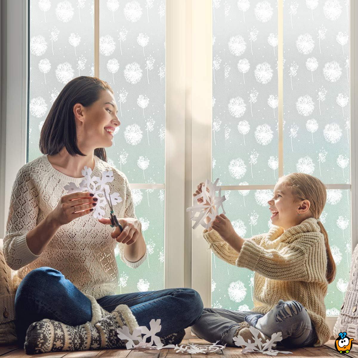 Window Film 40cm x 1m- Folija za staklo sa dezenom maslačka