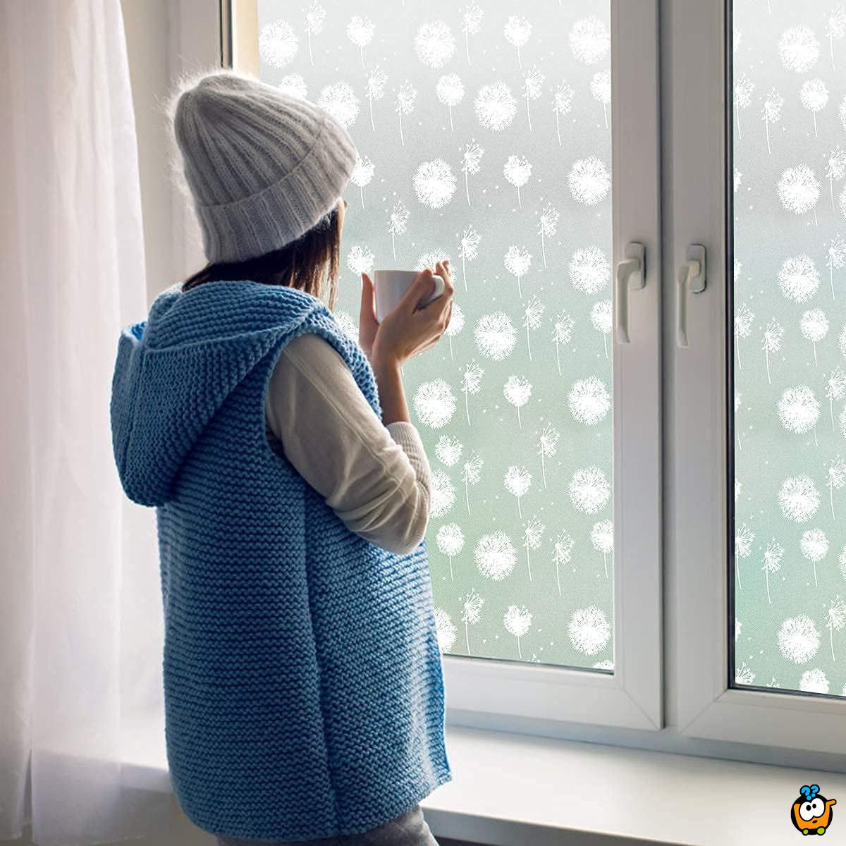 Window Film 40cm x 1m- Folija za staklo sa dezenom maslačka