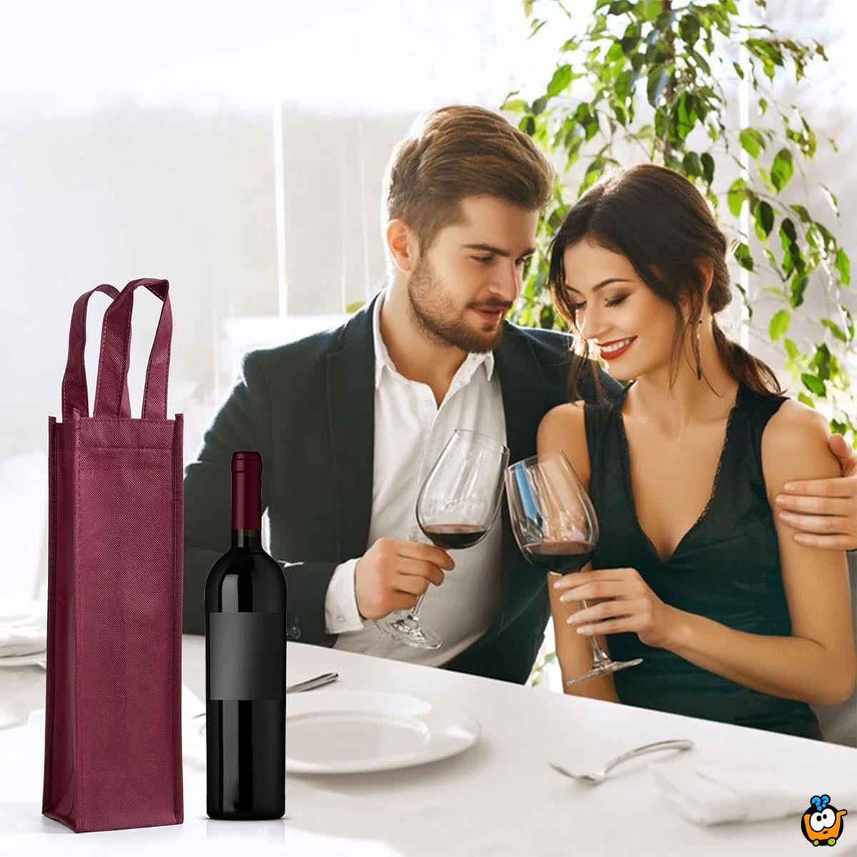Wine Bag - Platnena kesa za elegantno pakovanje pića