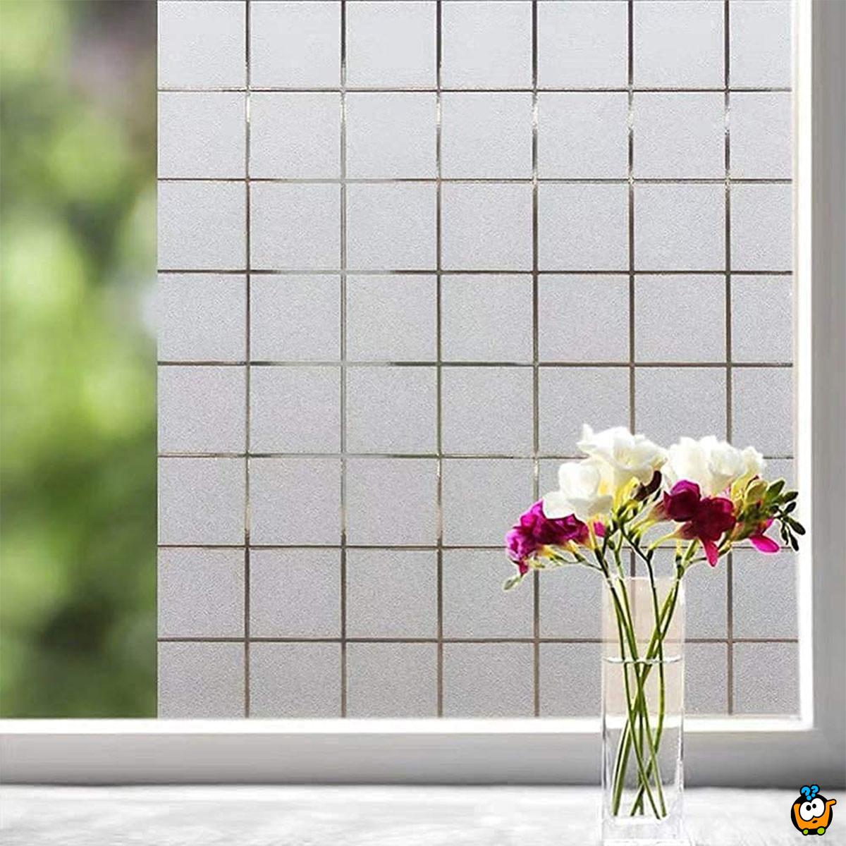 Window Film 40cm x 1m - Samolepljiva folija za staklo sa dezenom kvadratića