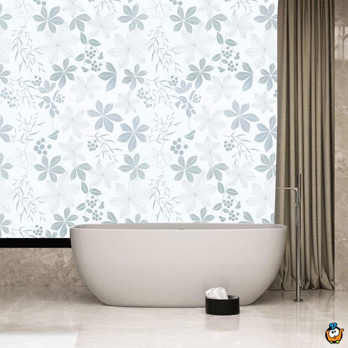 Window Film 40CM X 100CM - Folija za staklo sa dezenom LIŠĆA	