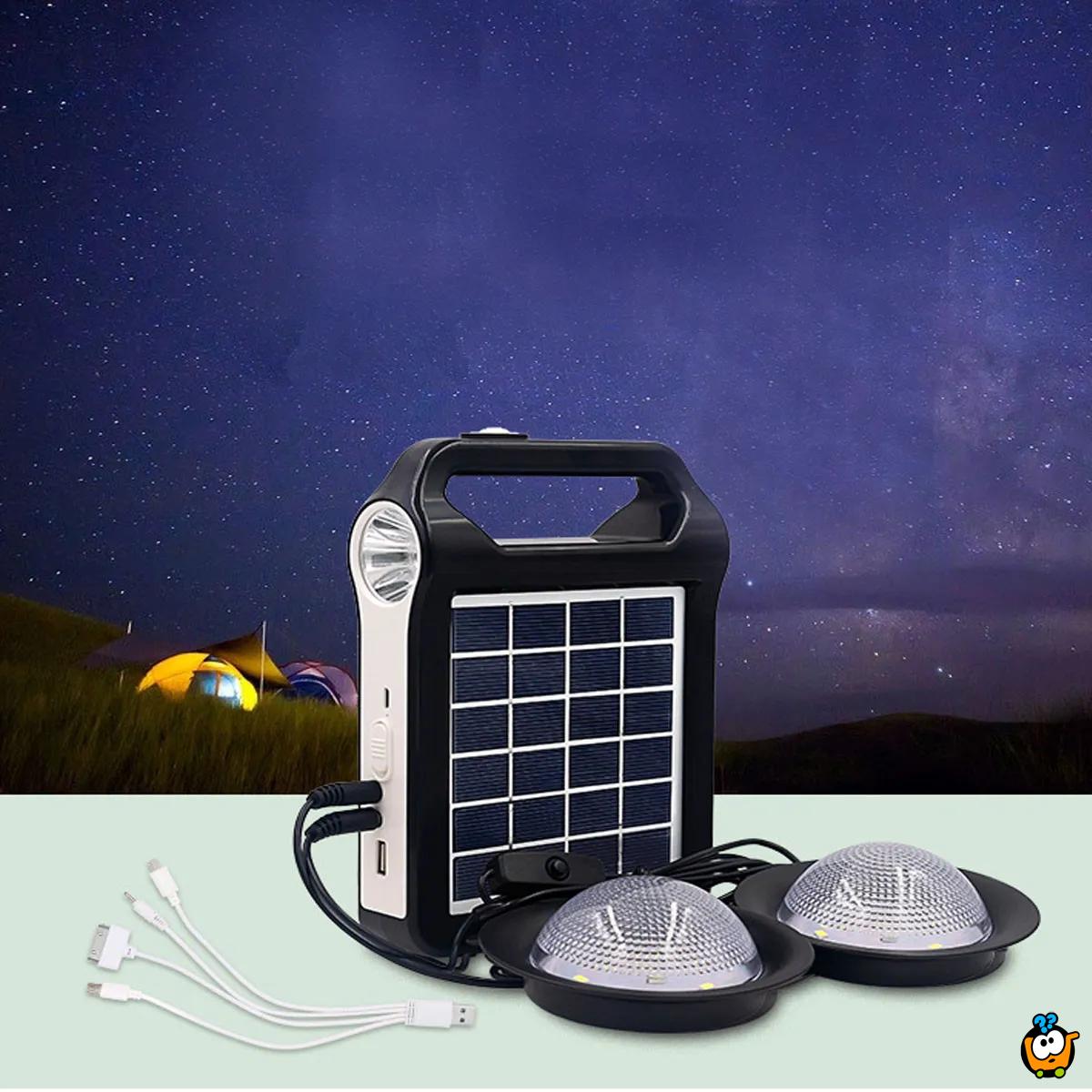 Prenosivi solarni generator sa osvetljenjem
