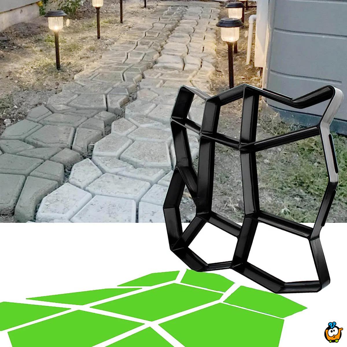 Baštenski kalup za pravljenje staza - OBLIK KAMENA