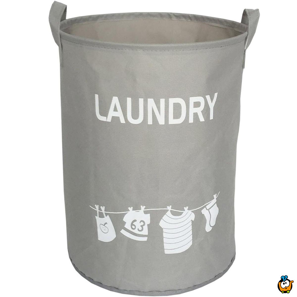 Laundry Basket - Platnena korpa za veš sa ručkama