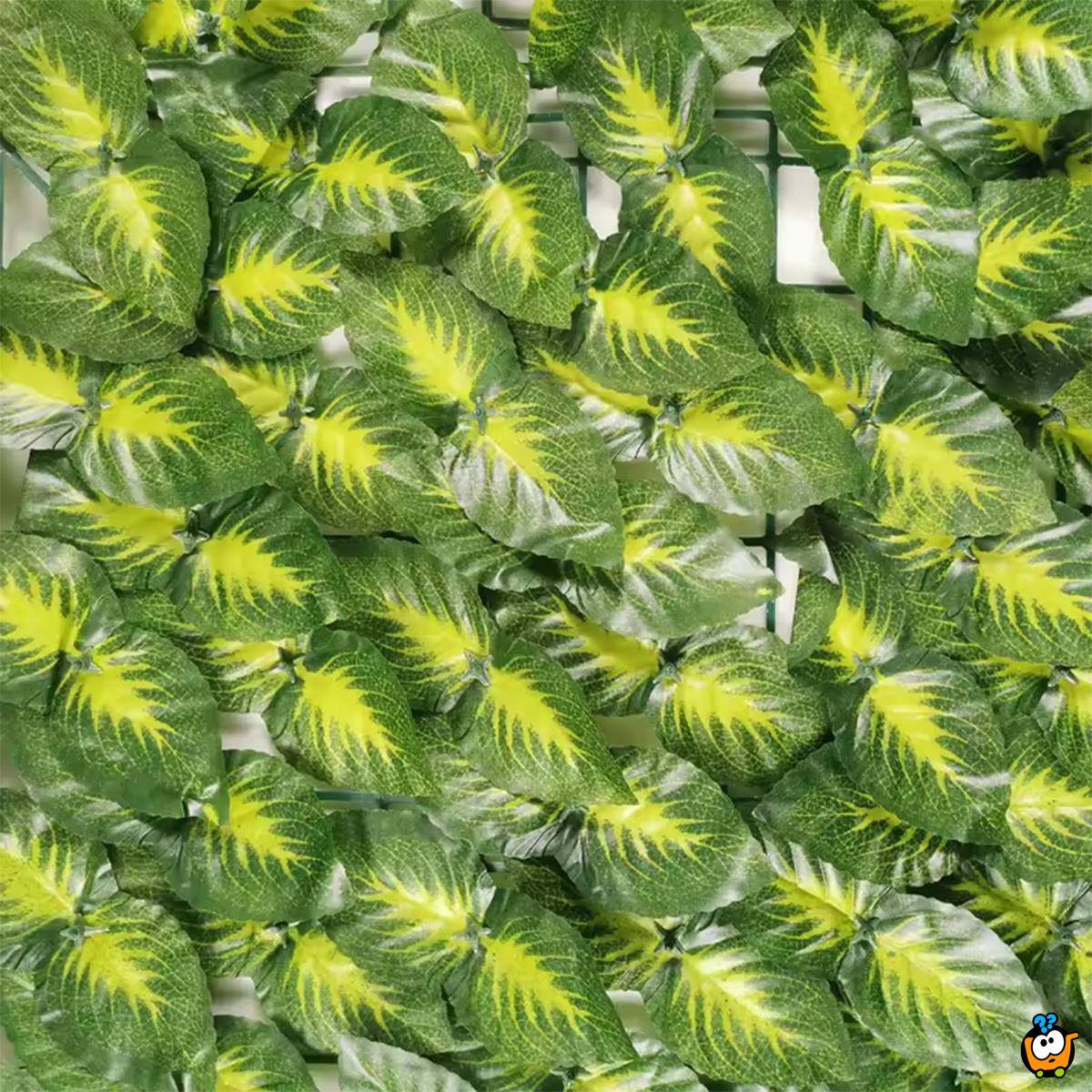 Watermelon Leaf mreža-ograda od veštačkog lišća 100x50 cm