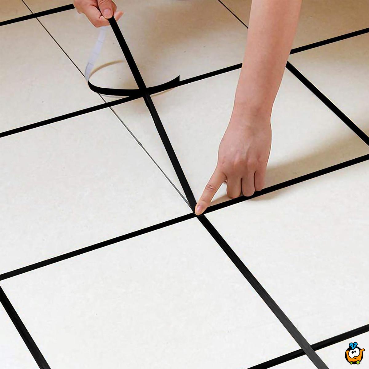 3D samolepljiva traka za dekoraciju u crnoj boji