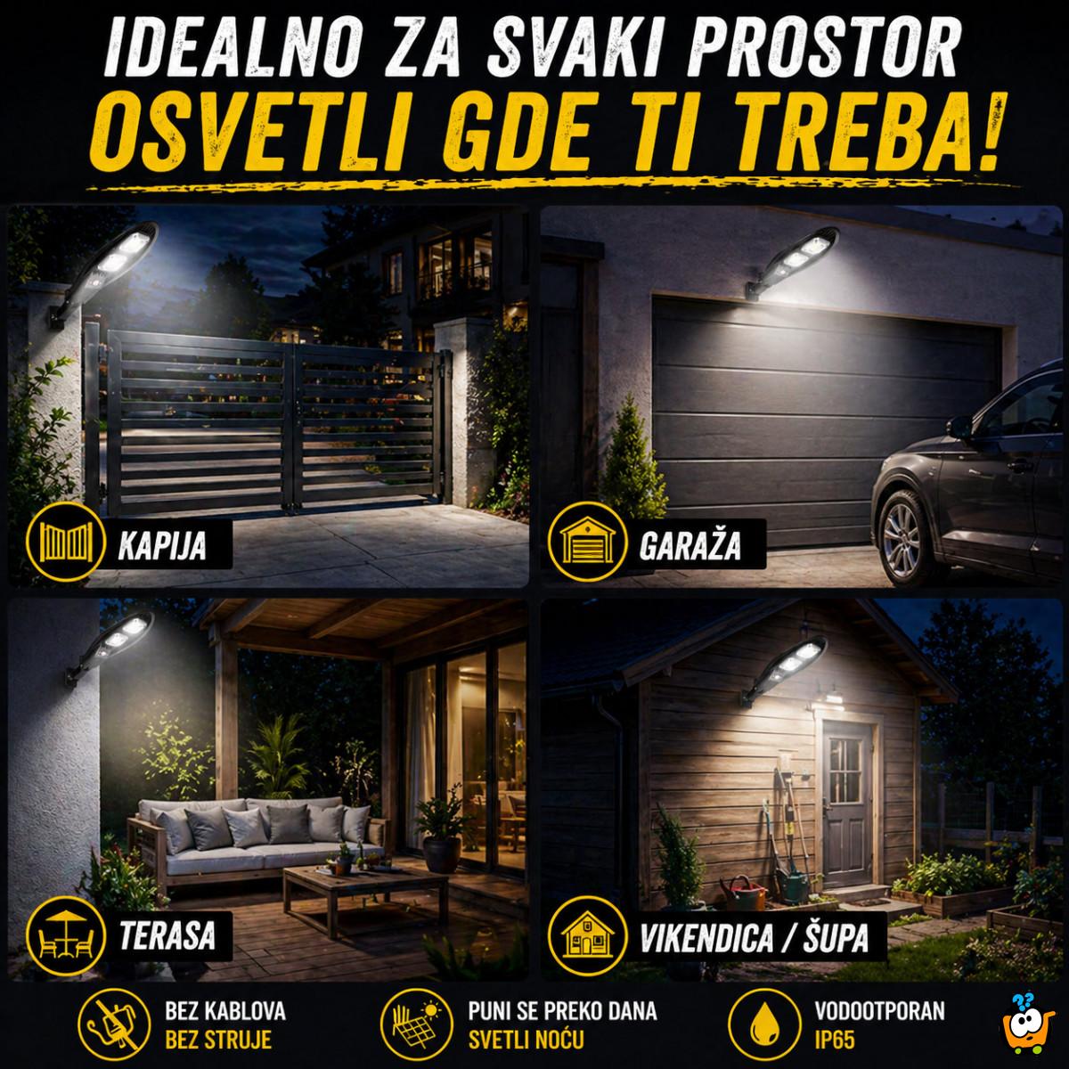 Solarni LED Reflektor - Osvetli dvorište bez kablova, majstora i računa za struju.