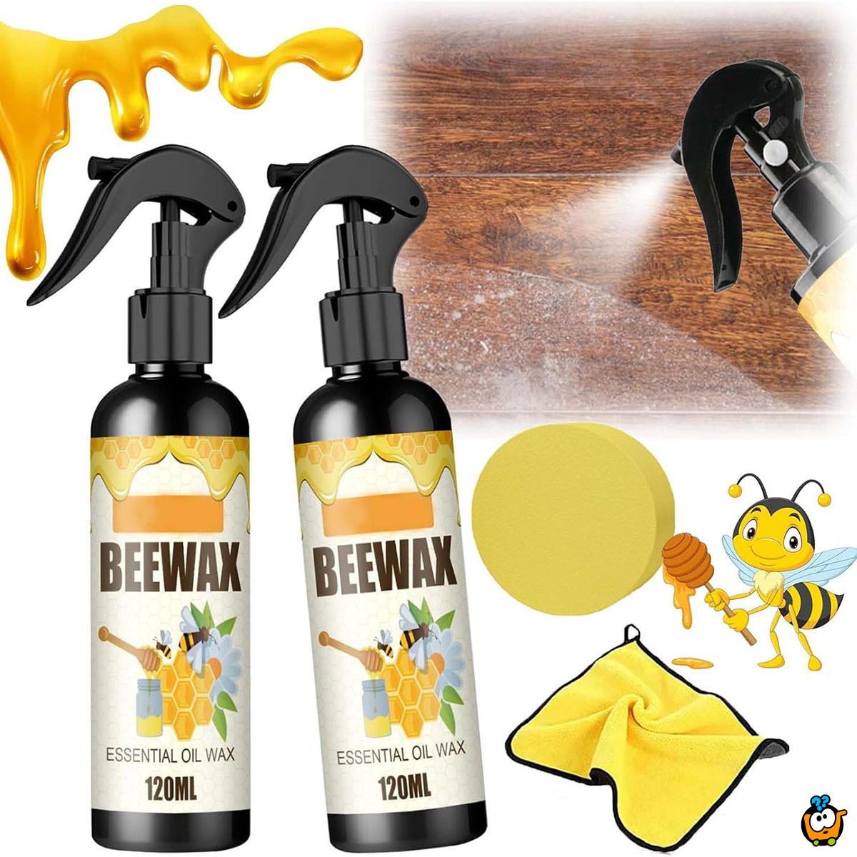 BEEWAX Sprej sa pčelinjim voskom za sjaj drvenih površina 120ml