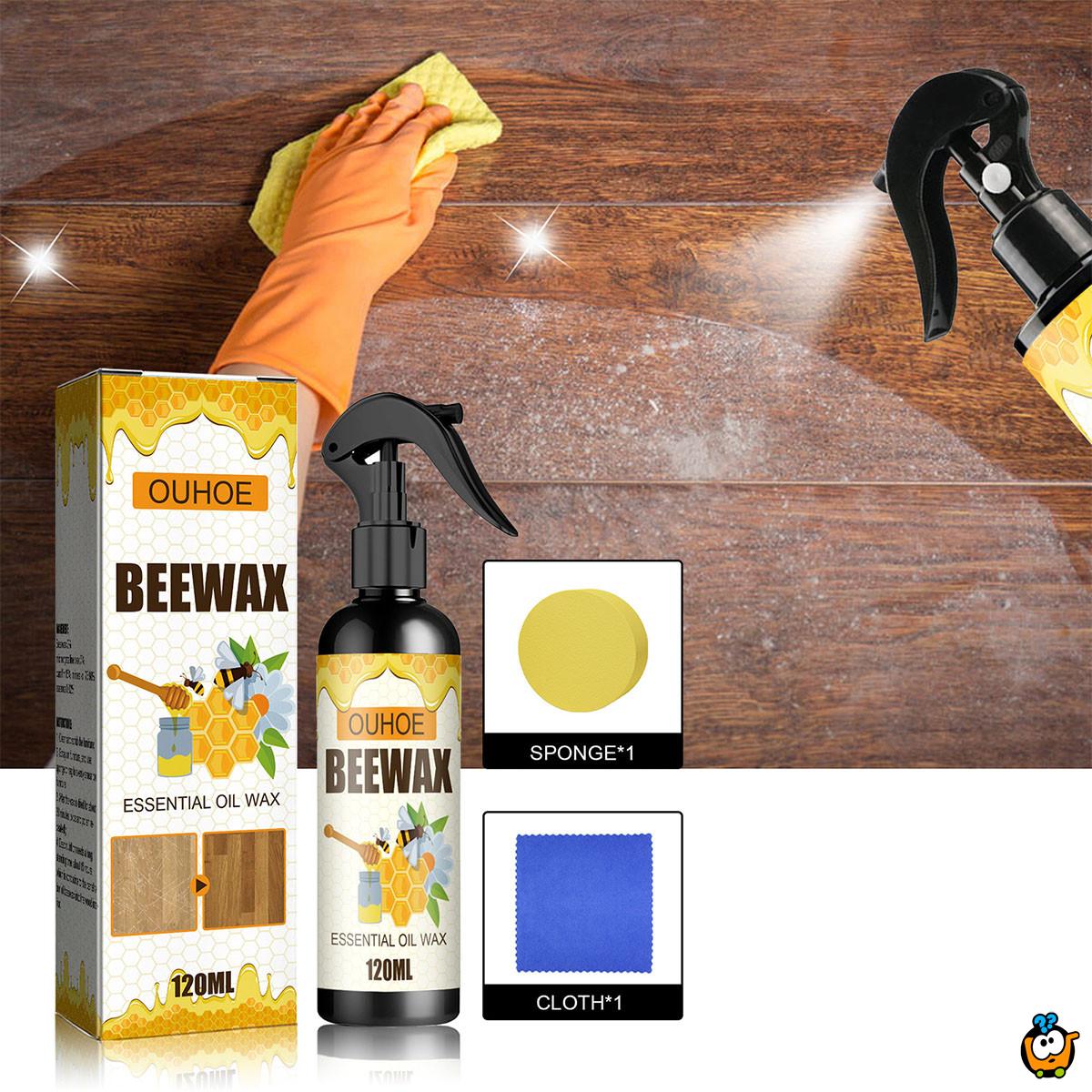 BEEWAX Sprej sa pčelinjim voskom za sjaj drvenih površina 120ml