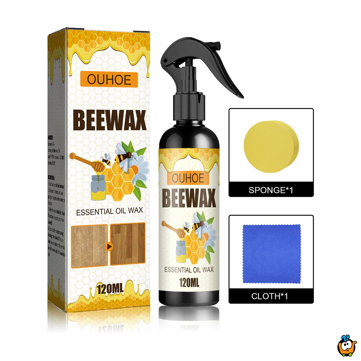 BEEWAX Sprej sa pčelinjim voskom za sjaj drvenih površina 120ml