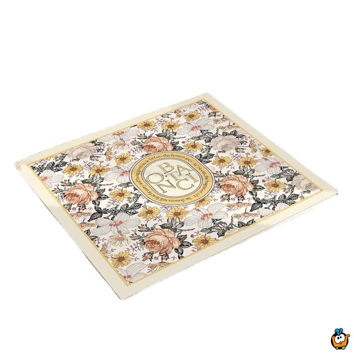 Protivklizna upijajuća podloga za veš mašinu - cvetni dezen