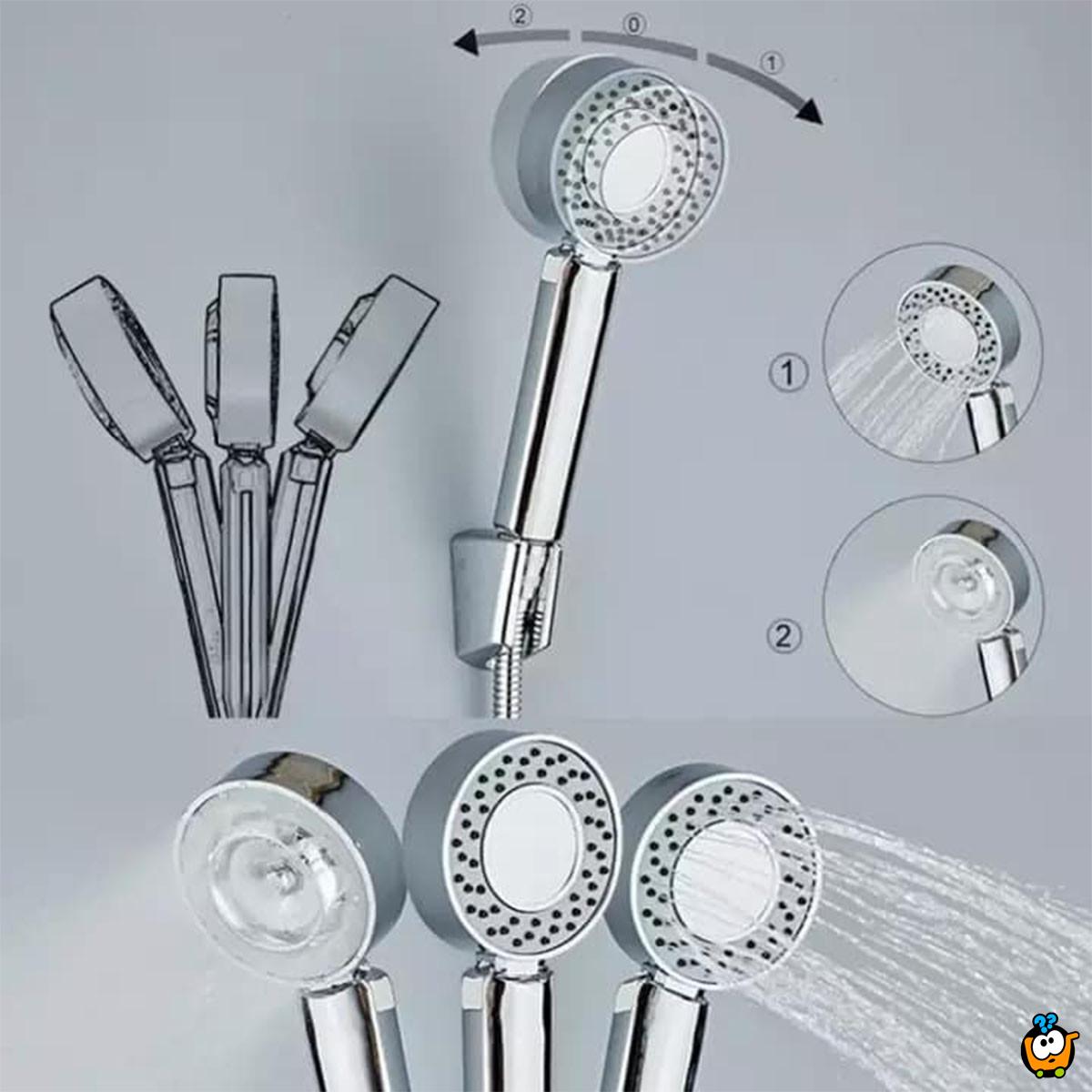 Dvosmerna glava tuša sa jakim pritiskom