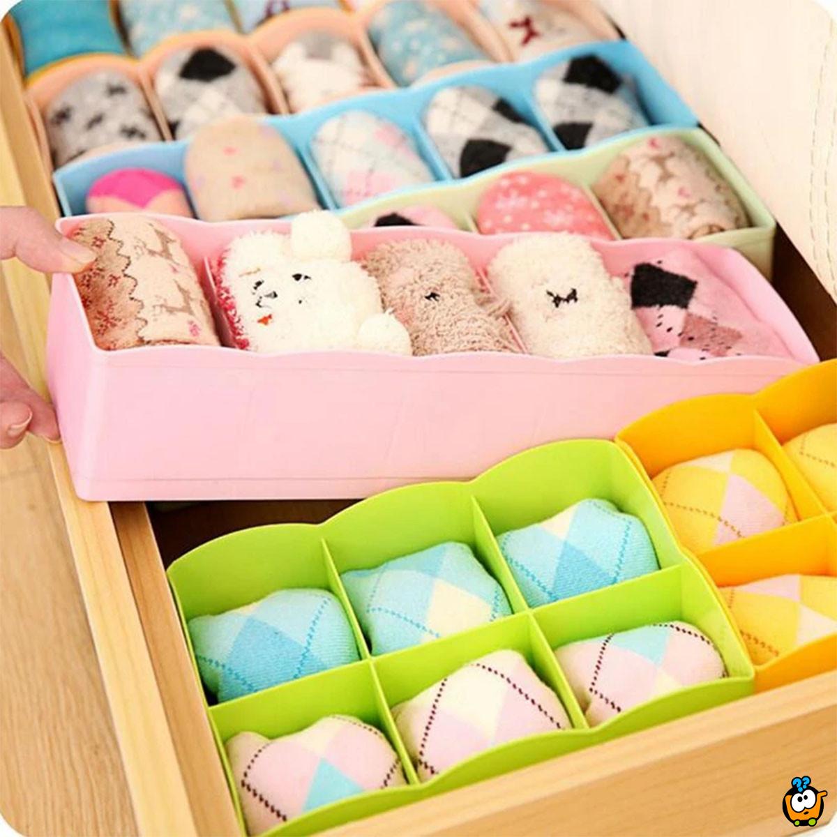 Organizer za fioke sa pregradama 27,5 x 10 x 6 cm