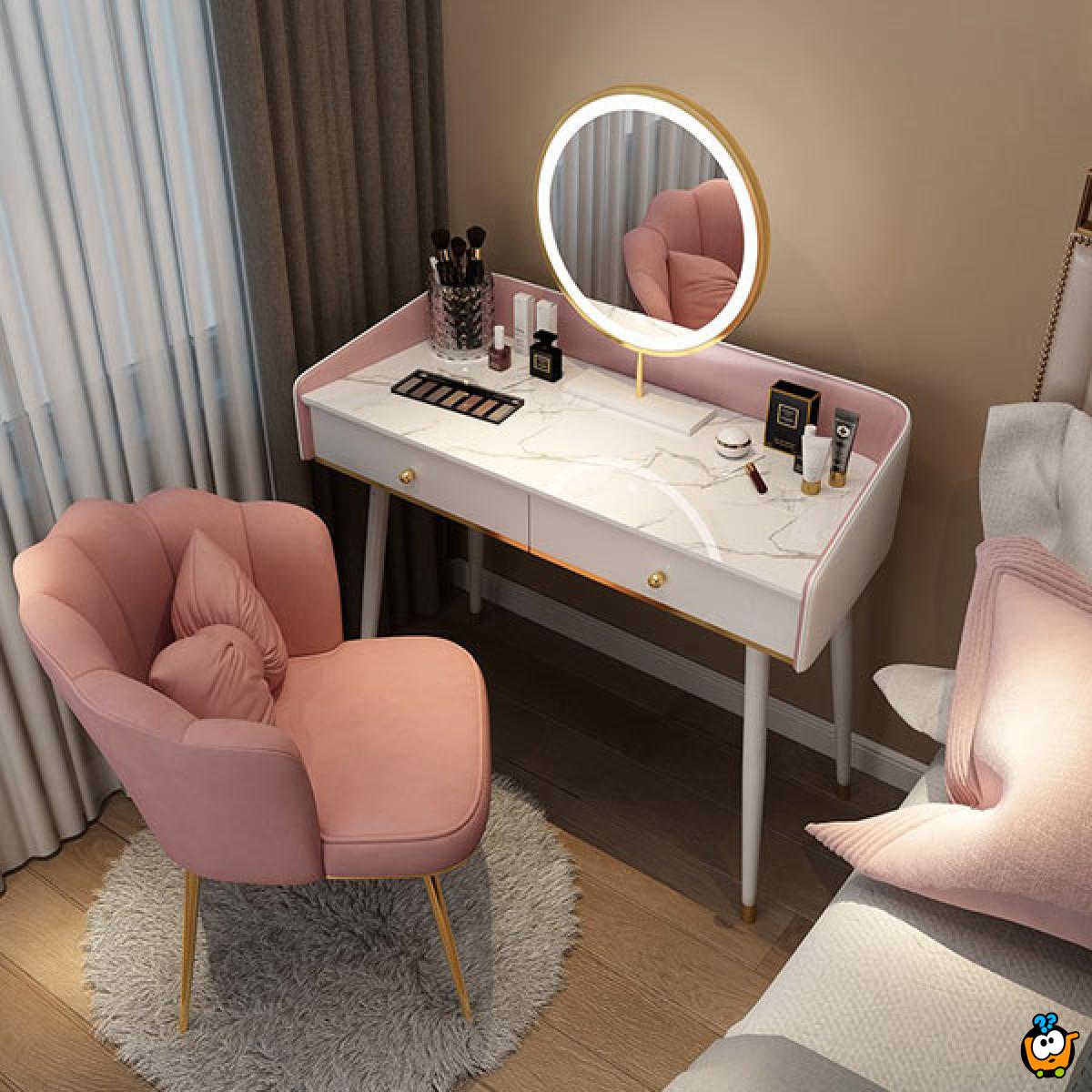 ARIEL - Rose Gold Salonska stolica sa jastučićem 