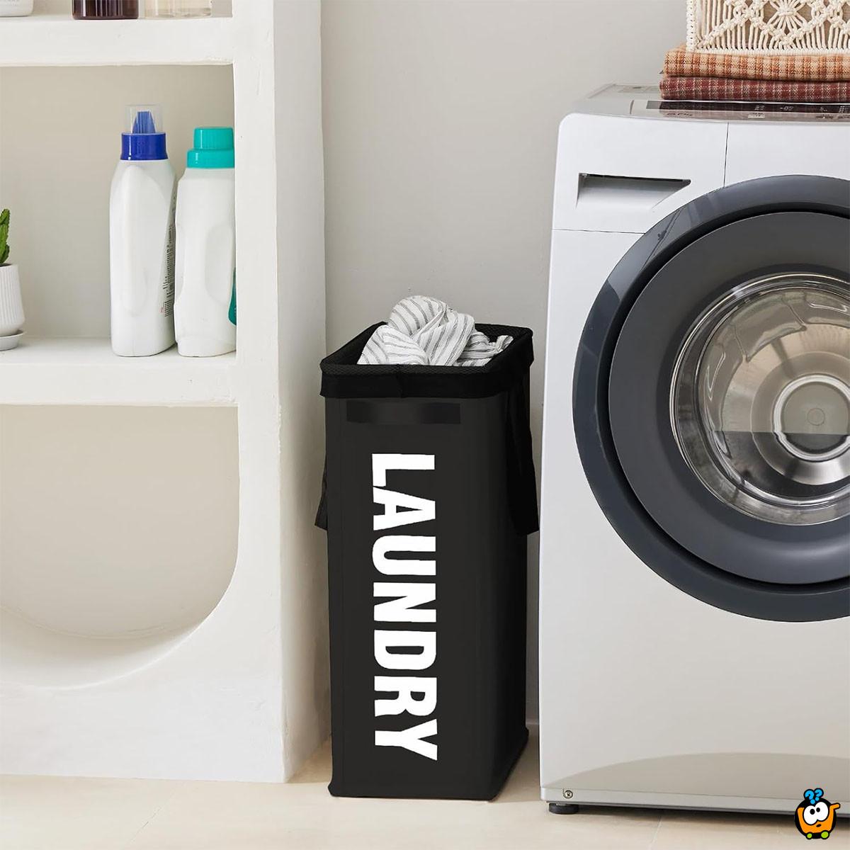 Uska korpa za veš sa točkićima