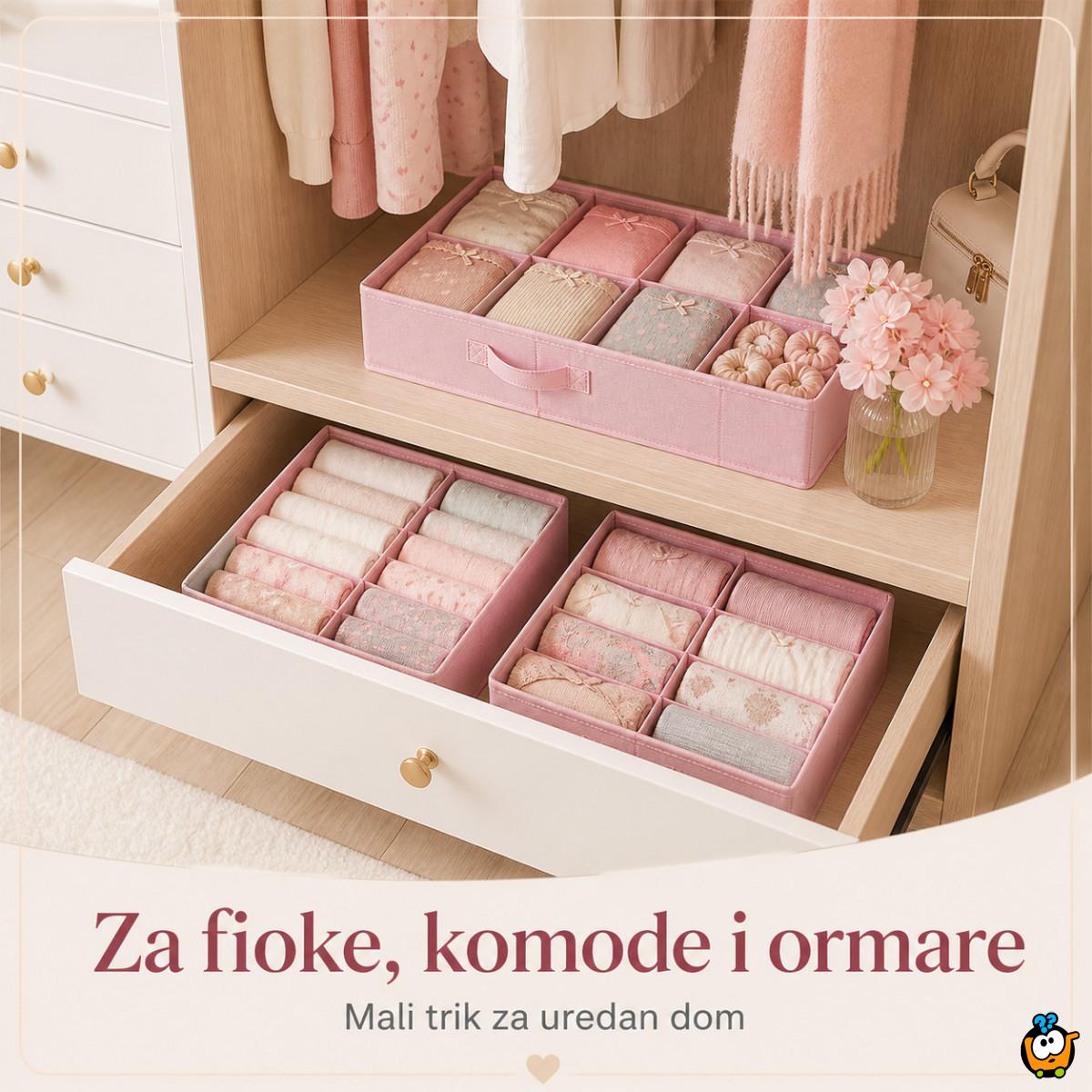 Organizer za fioku 8 pregrada – za donji veš, čarape i sitnice