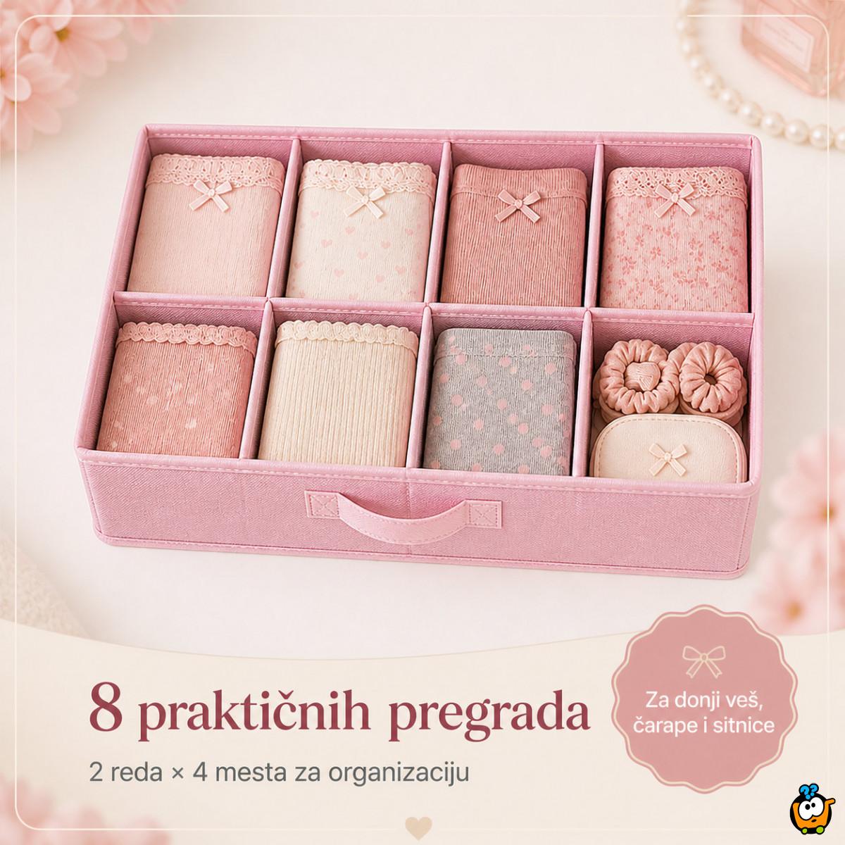 Organizer za fioku 8 pregrada – za donji veš, čarape i sitnice