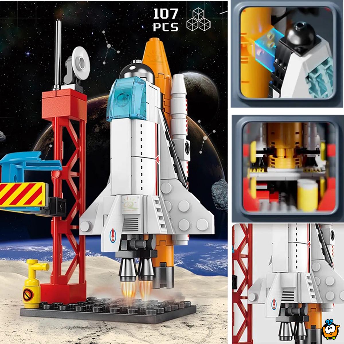 Rocket Building Blocks - Svemirska raketa od 107 delova