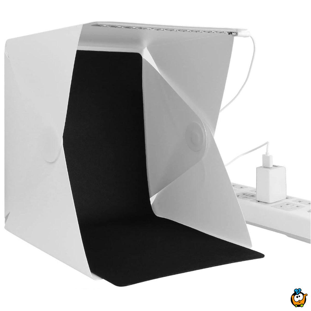 Light box sa LED lampicama - za profesionalne fotografije