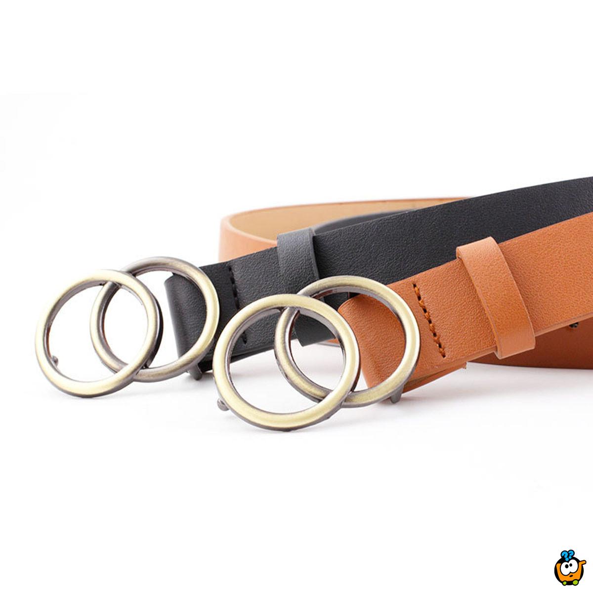 Double Ring Belt - Kaiš sa unikatnom šnalom