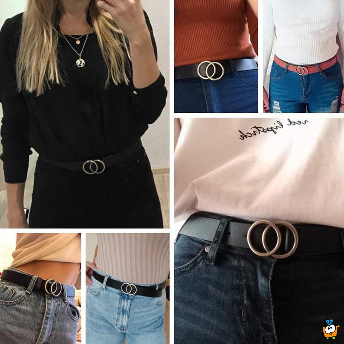 Double Ring Belt - Kaiš sa unikatnom šnalom