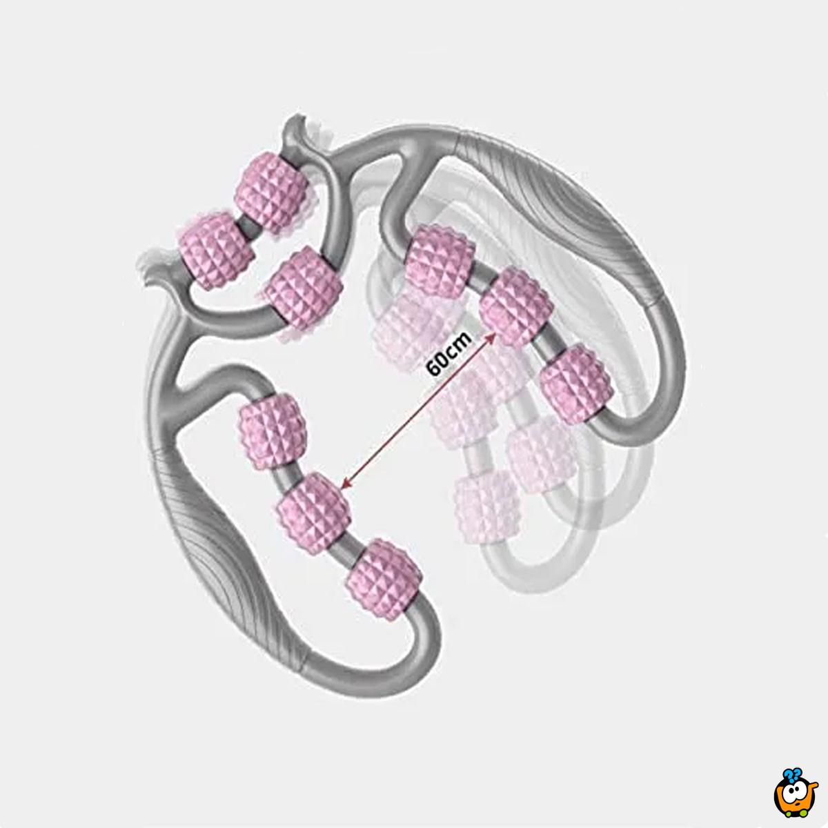 Višenamenski masažer sa 9 masažnih rolera