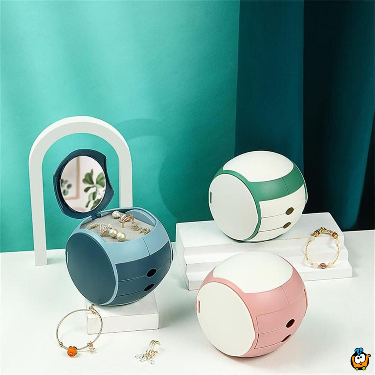 Round elegance - okrugla kutija sa fiokama za nakit