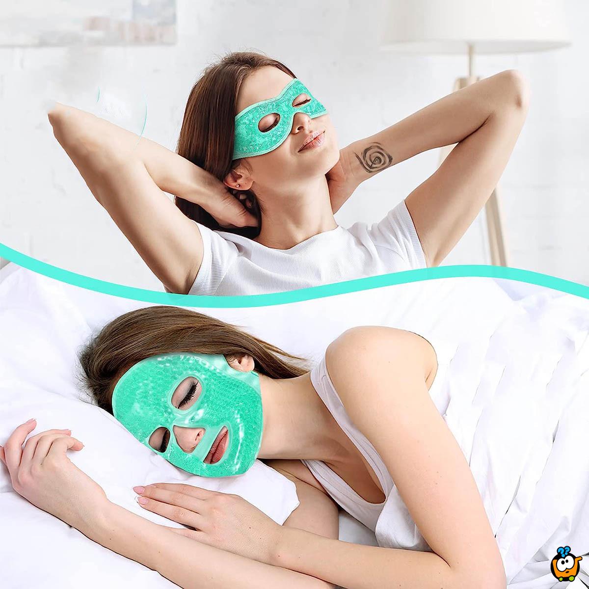 Hladna gel maska za lice - za relaksaciju i regeneraciju kože