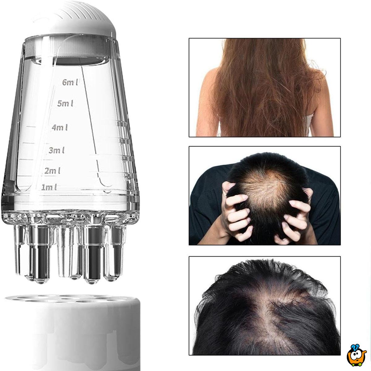 Masažni aplikator losiona i seruma protiv opadanja kose
