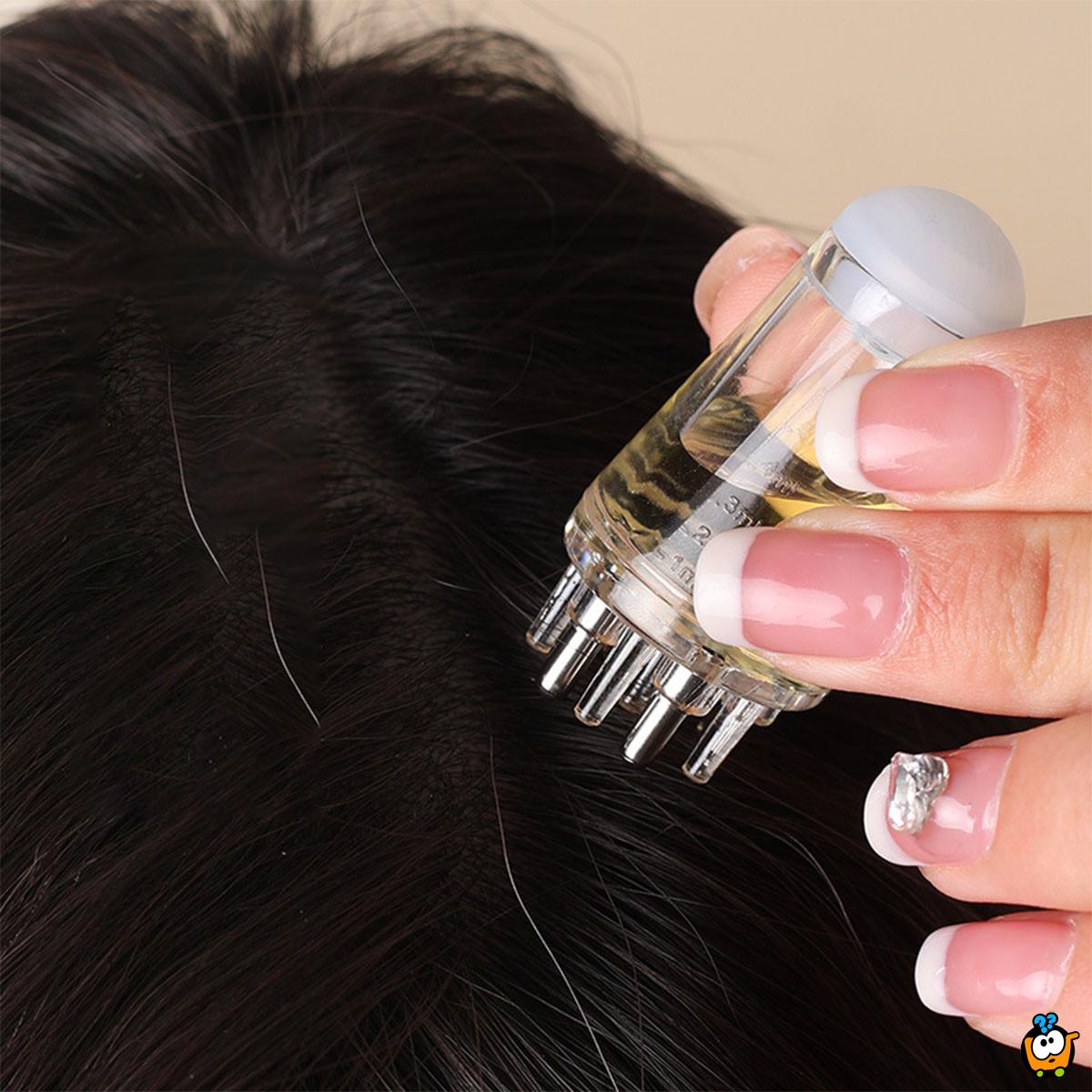 Masažni aplikator losiona i seruma protiv opadanja kose