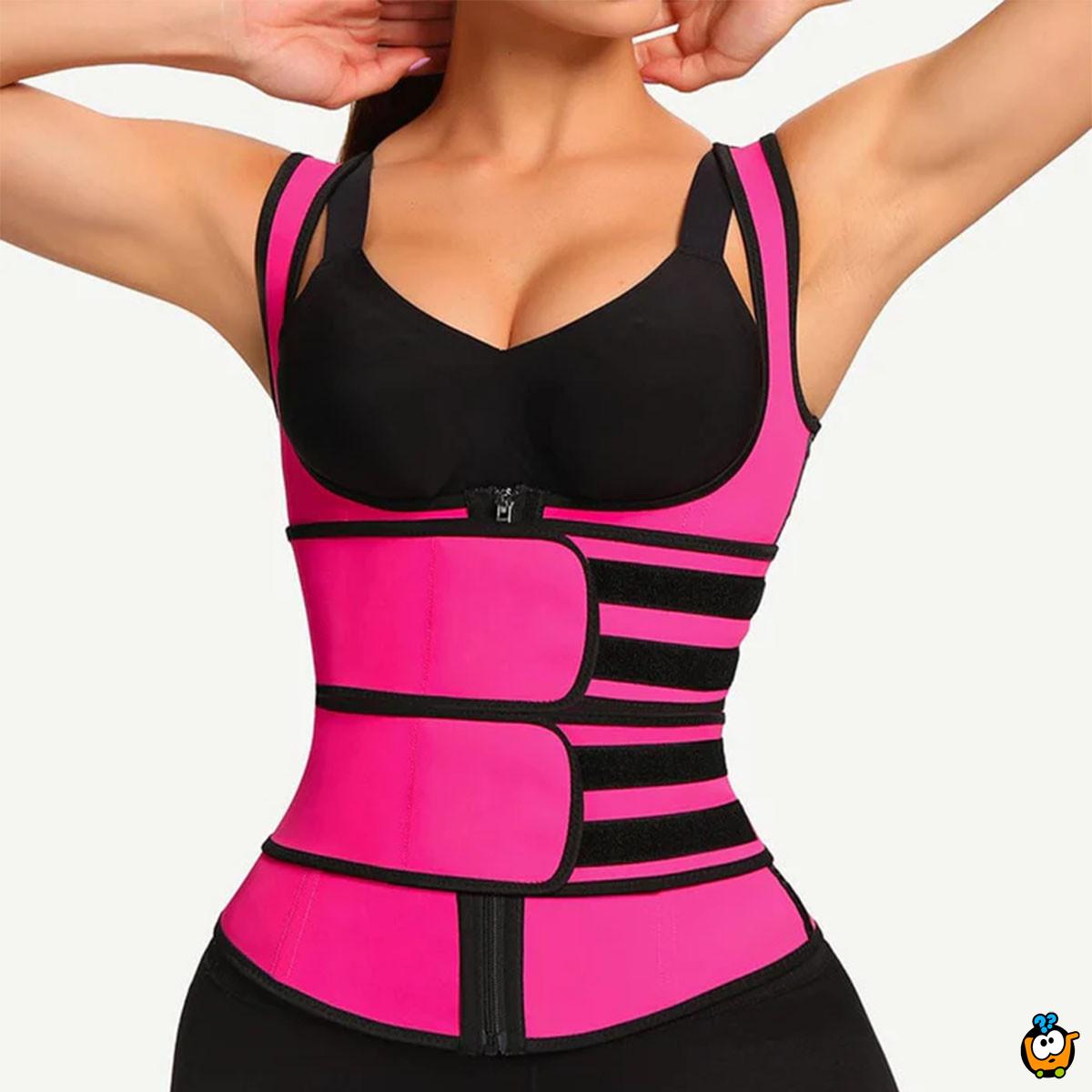 Dvostruki sauna prsluk sa podrškom za leđa