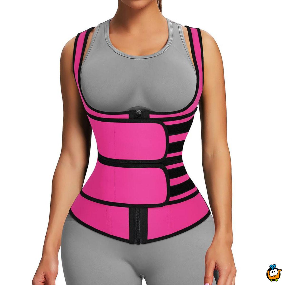 Dvostruki sauna prsluk sa podrškom za leđa