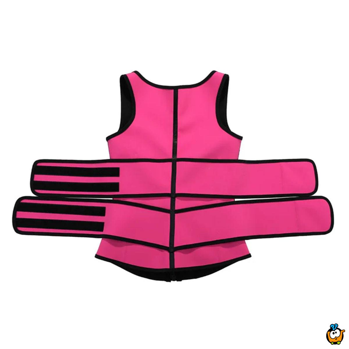 Dvostruki sauna prsluk sa podrškom za leđa