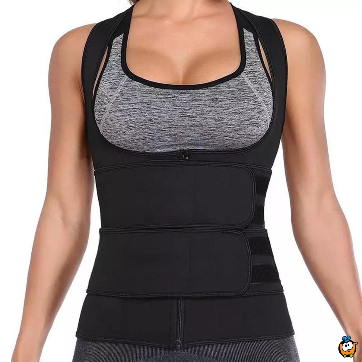 Dvostruki sauna prsluk sa podrškom za leđa