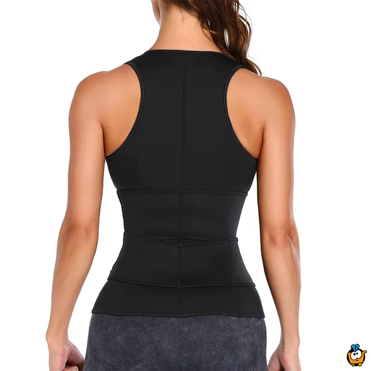 Dvostruki sauna prsluk sa podrškom za leđa