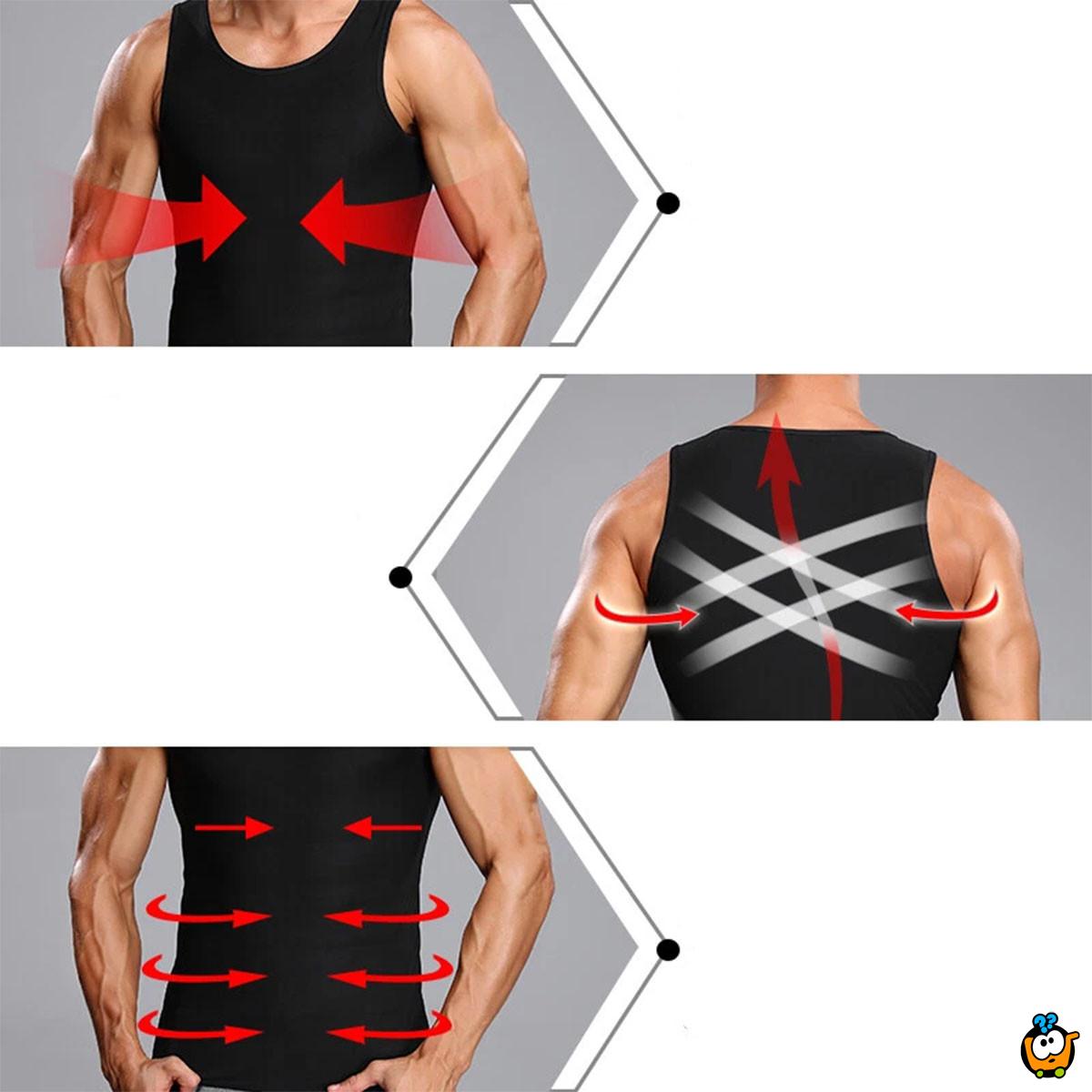 Muški sauna prsluk za topljenje masti