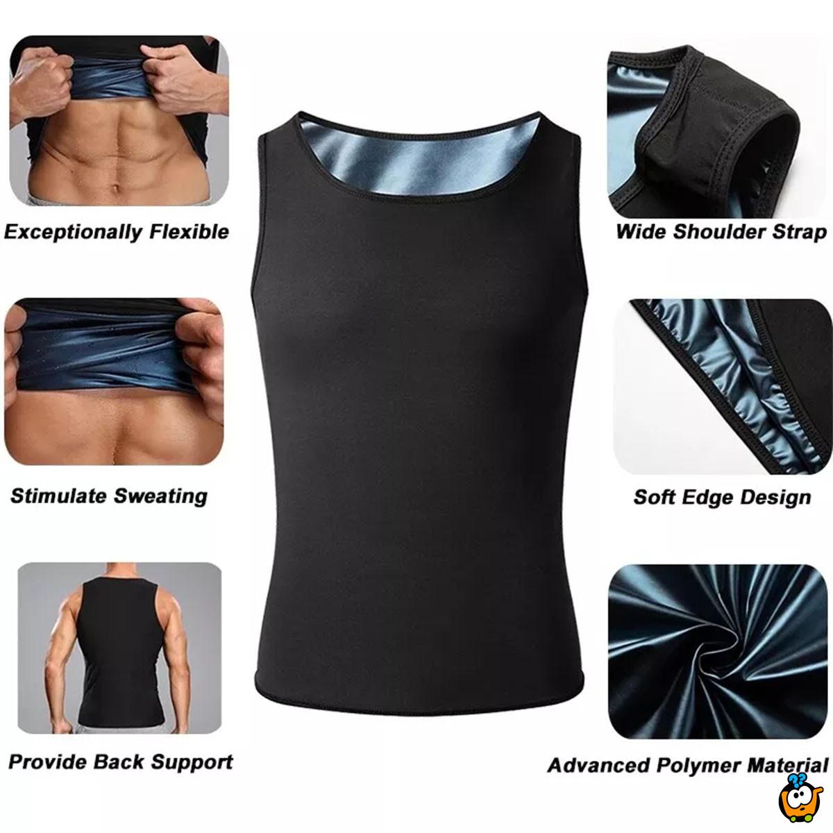 Muški sauna prsluk za topljenje masti