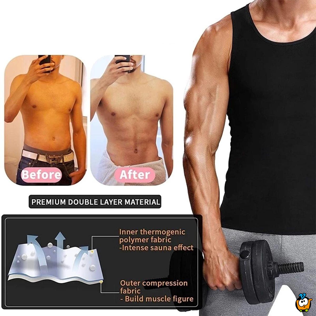 Muški sauna prsluk za topljenje masti