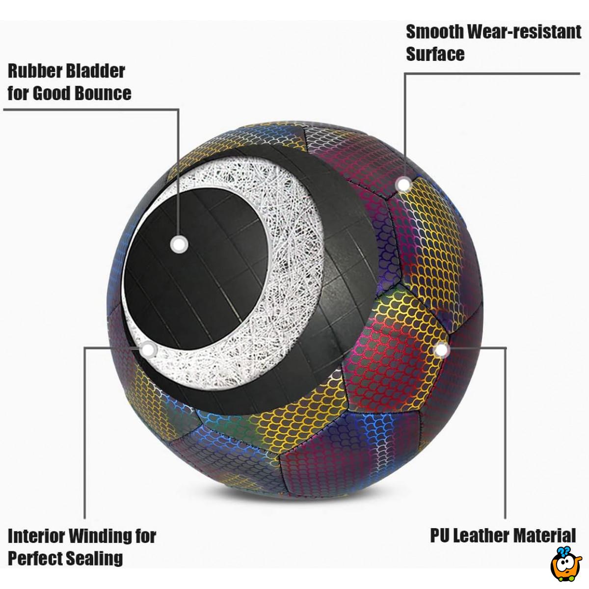 Glow in the Dark Football - Fudbalska lopta sa reflektujućim efektom