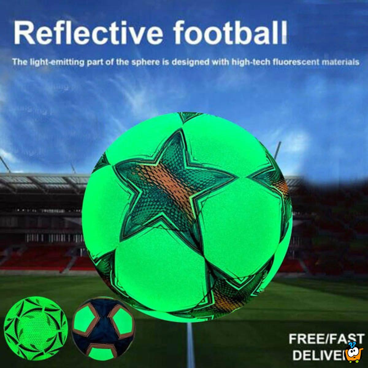 Glow in the Dark Football - Fudbalska lopta sa reflektujućim efektom
