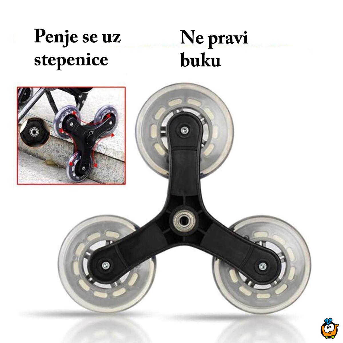 Sklopiva kolica za stepenice čelične konstrukcije