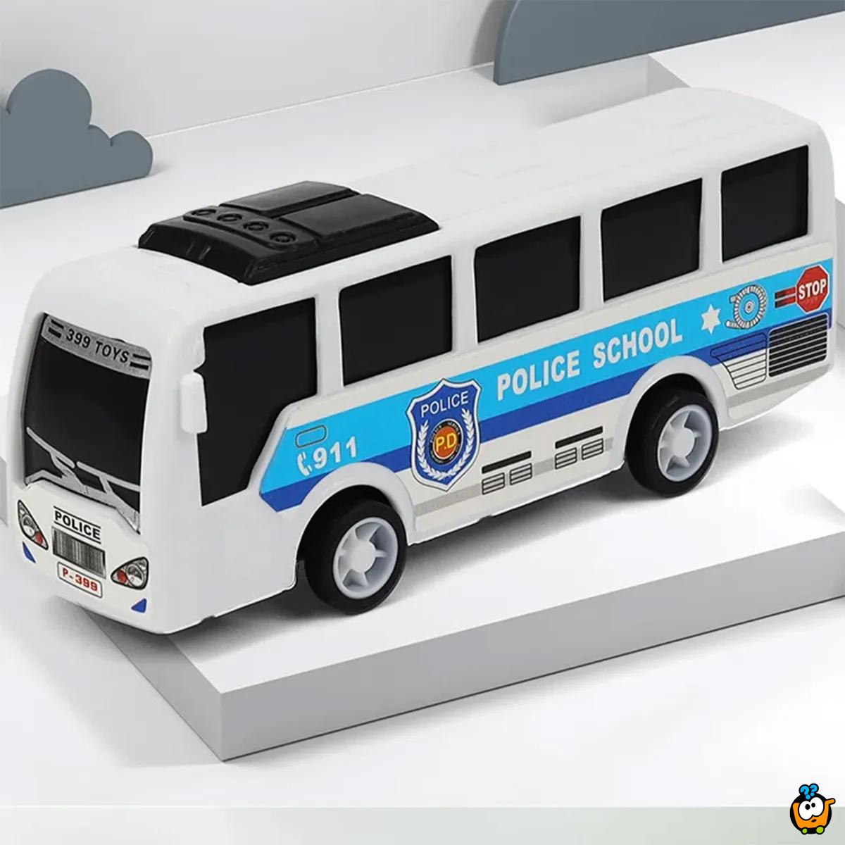 Bus Toy - Igračka mini autobus sa mehanizmom povlačenja