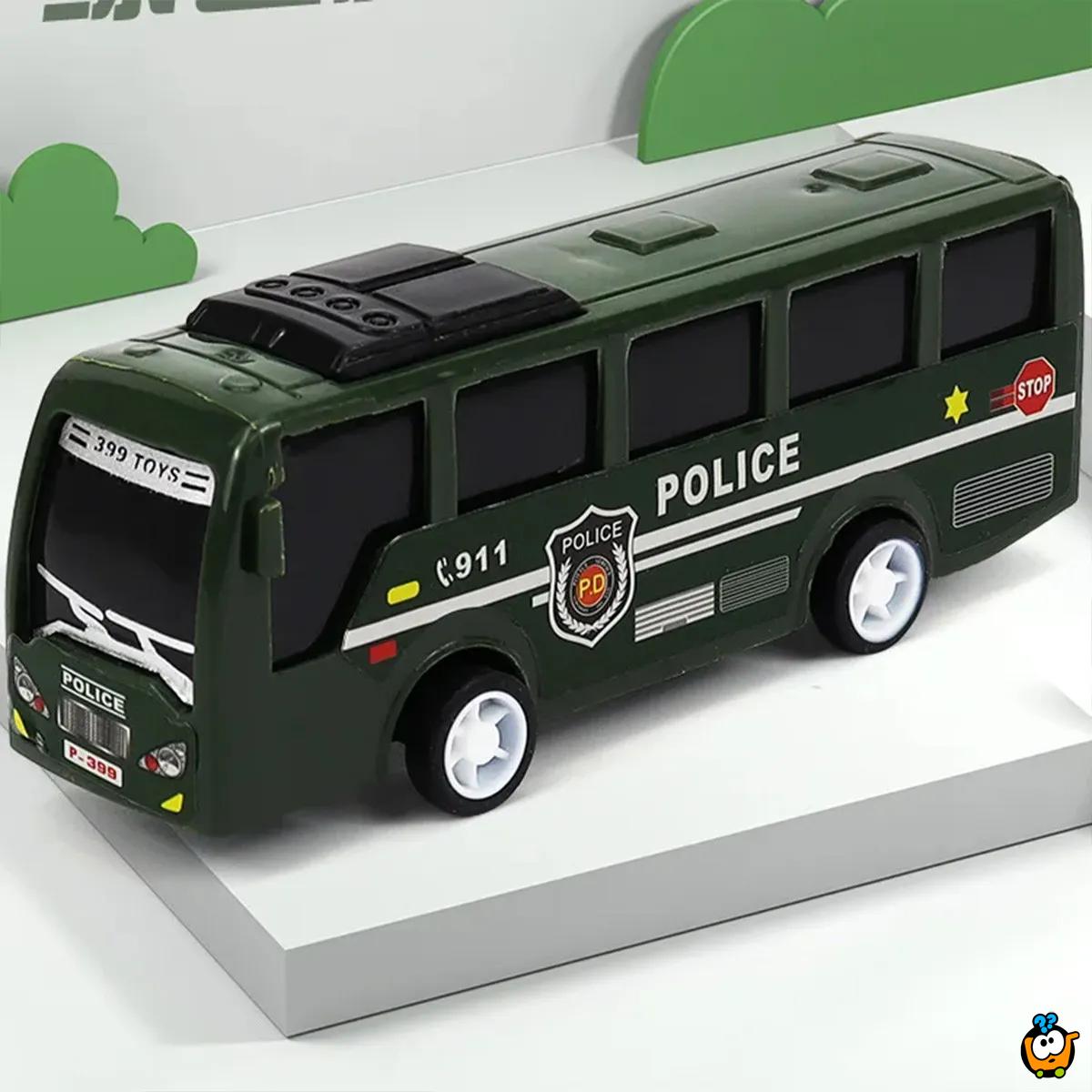 Bus Toy - Igračka mini autobus sa mehanizmom povlačenja