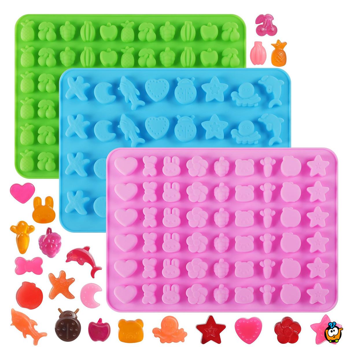 Silikonska modla za gumene bombone u različitim oblicima