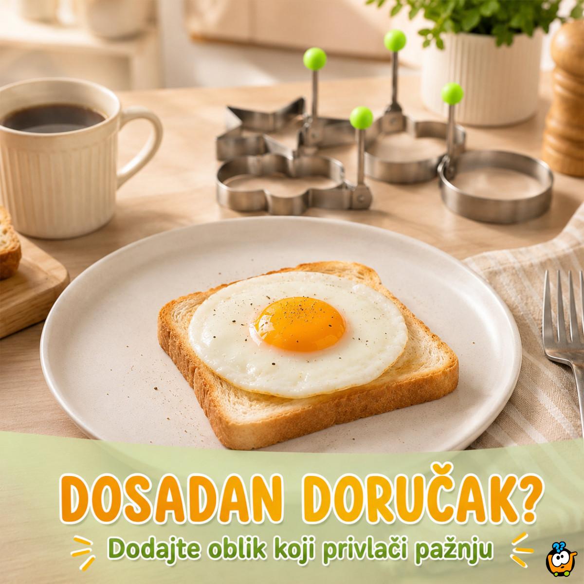 Kreativne modle za jaja – doručak u obliku srca, zvezde i cveta
