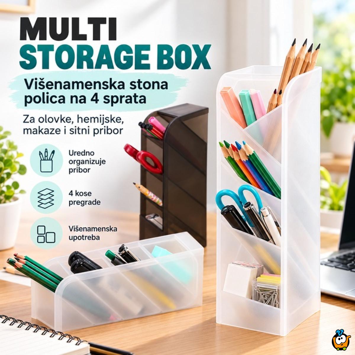 Multi Storage Box - višenamenska stona polica na 4 sprata