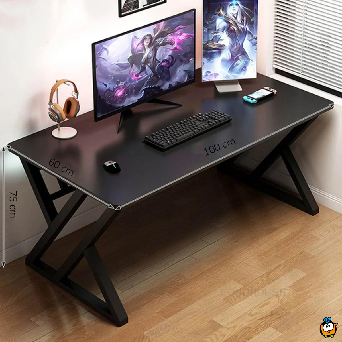 Računarski sto za udoban rad u crnoj boji