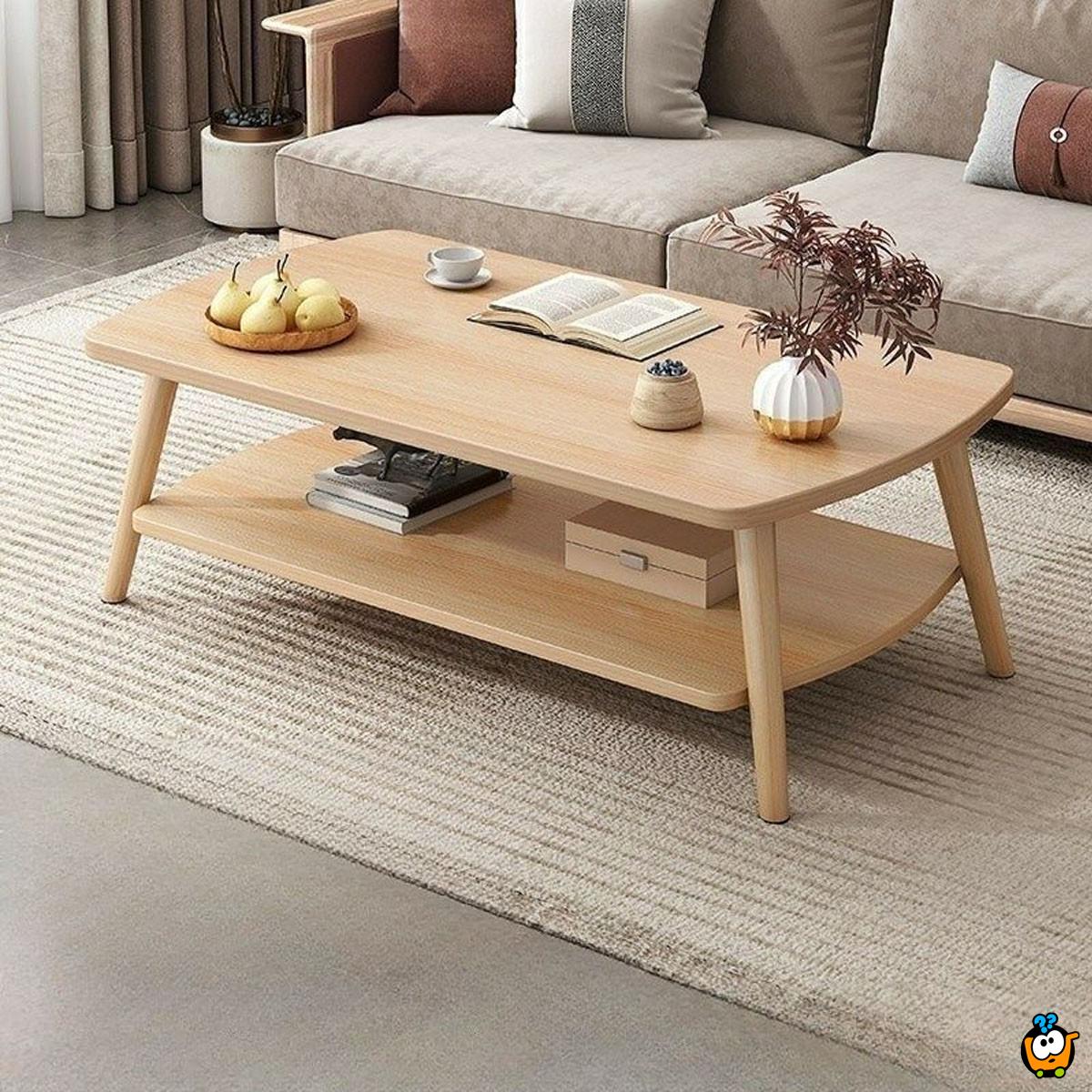 Wooden table - klub stočić za dnevni boravak
