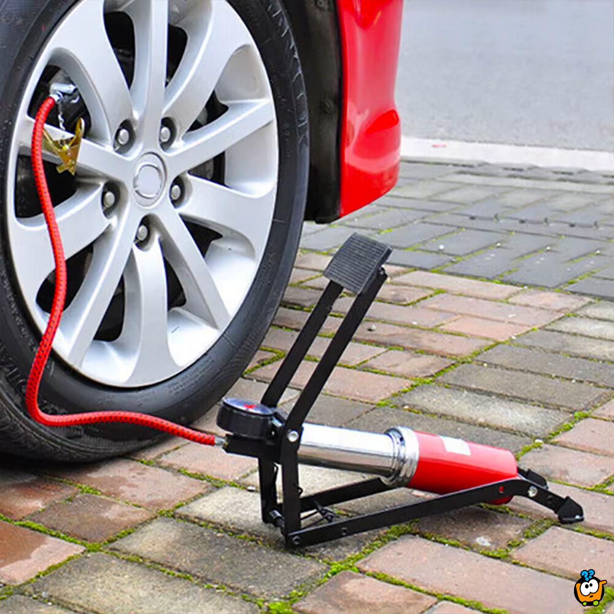 Foot Pump - Nožna pumpa za auto, motocikl i bicikl 