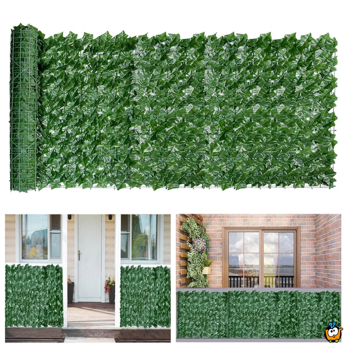 Green Leaf mreža-ograda od veštačkog lišća 100x50 cm